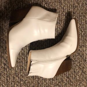 White Booties Size 8